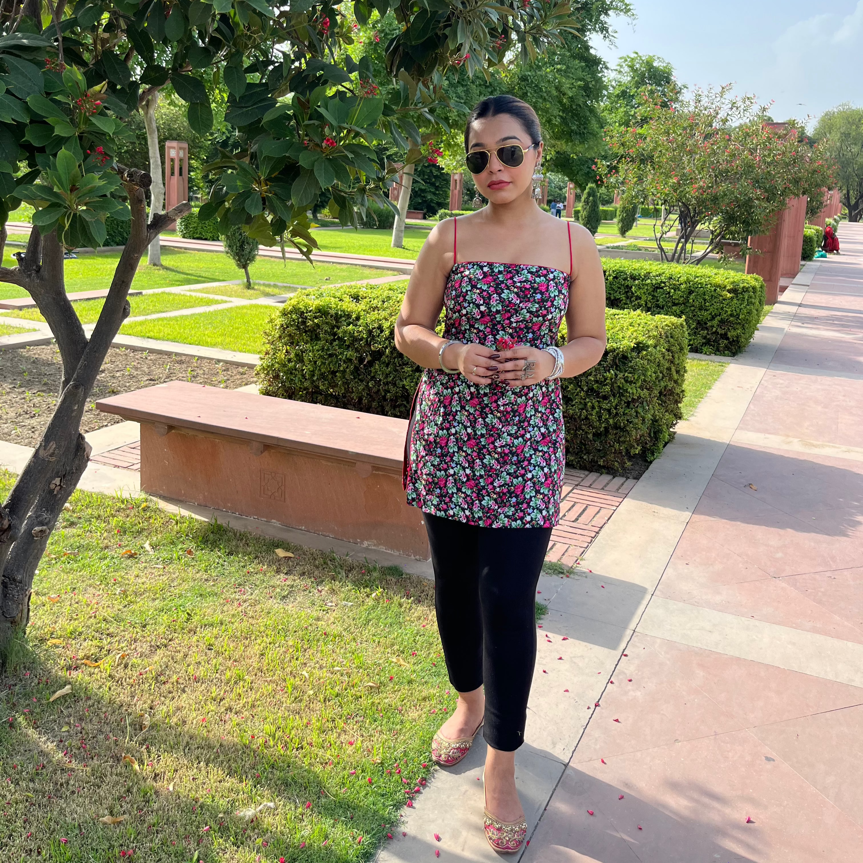 La-La Backless Short Kurti