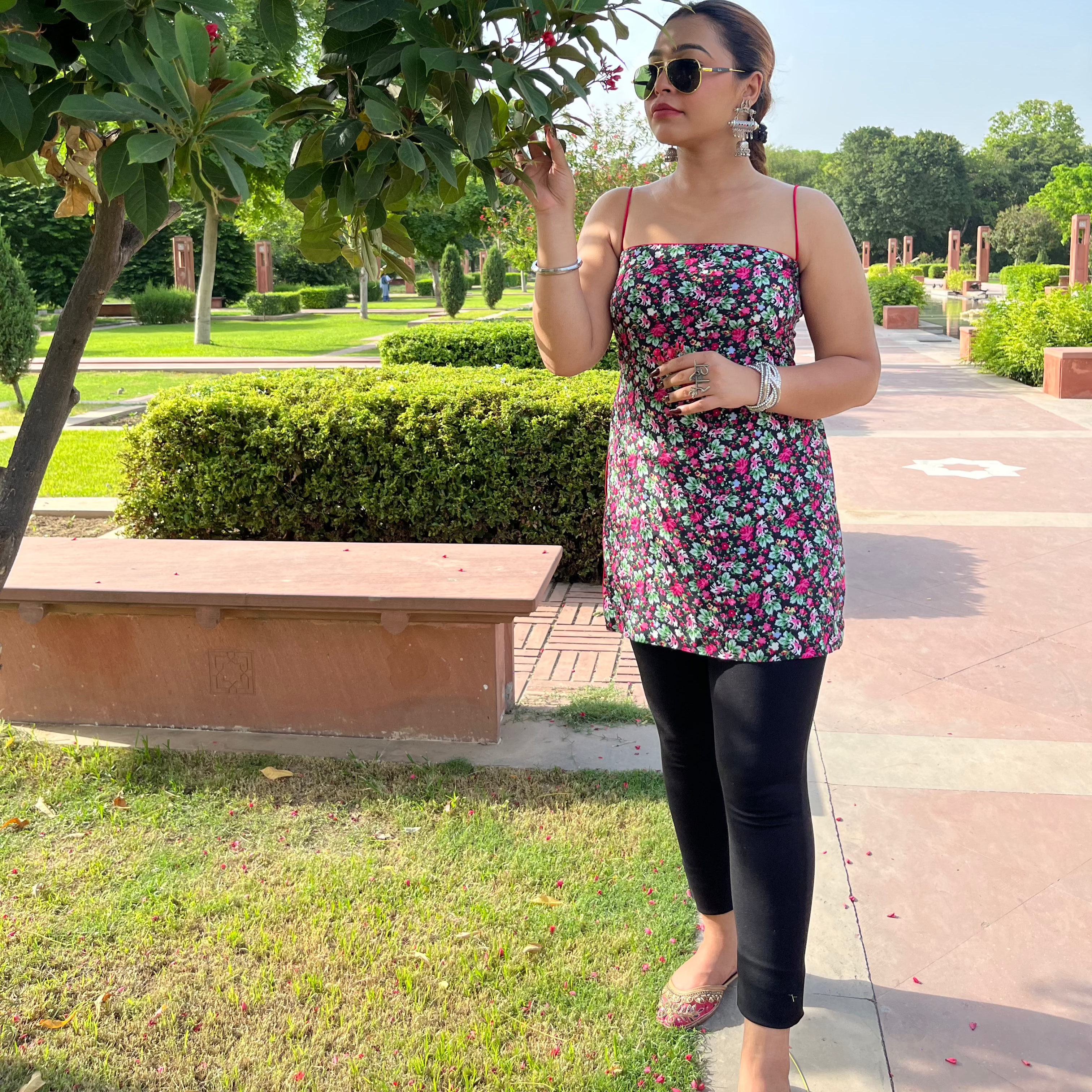 La-La Backless Short Kurti