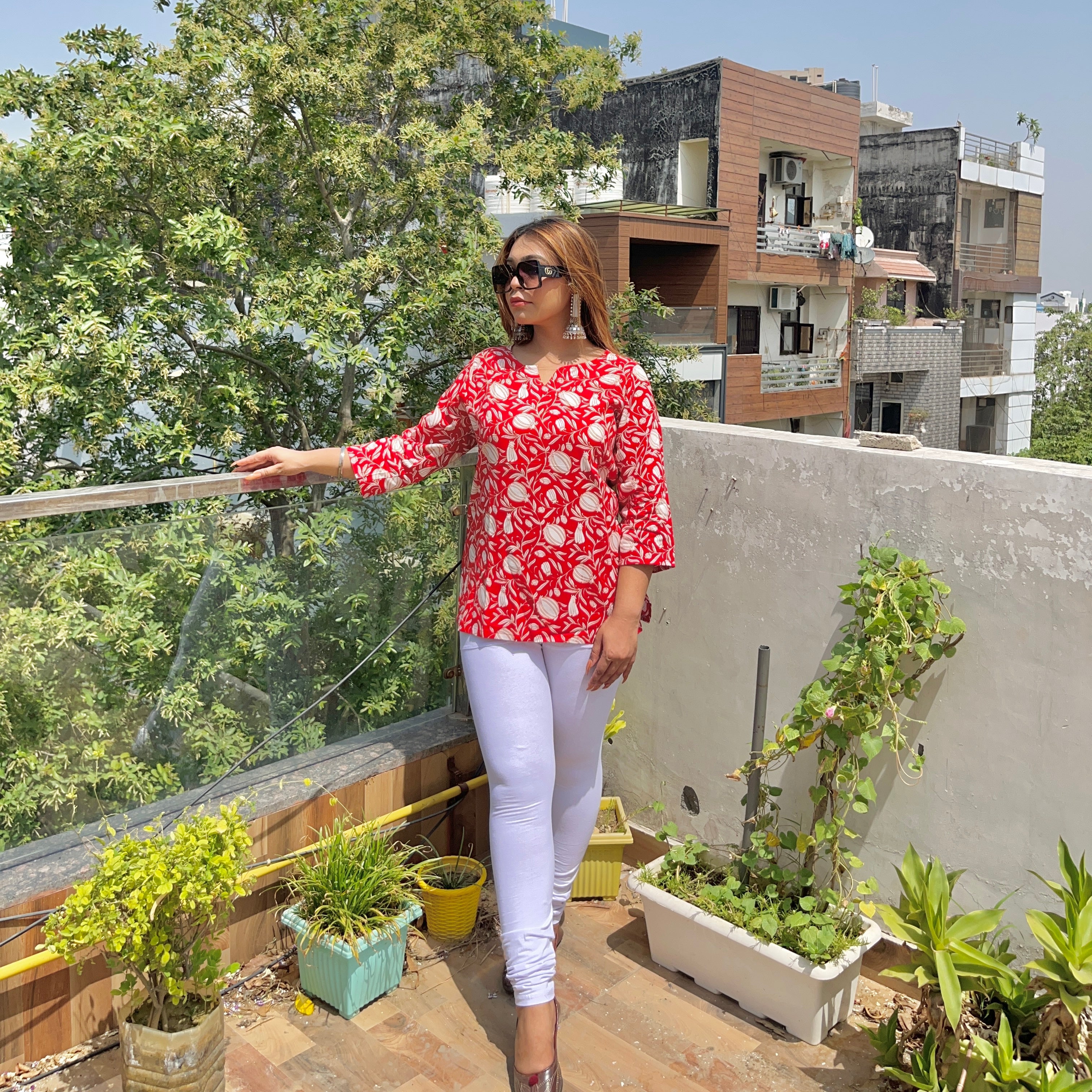 Red Mirchi Short Kurti