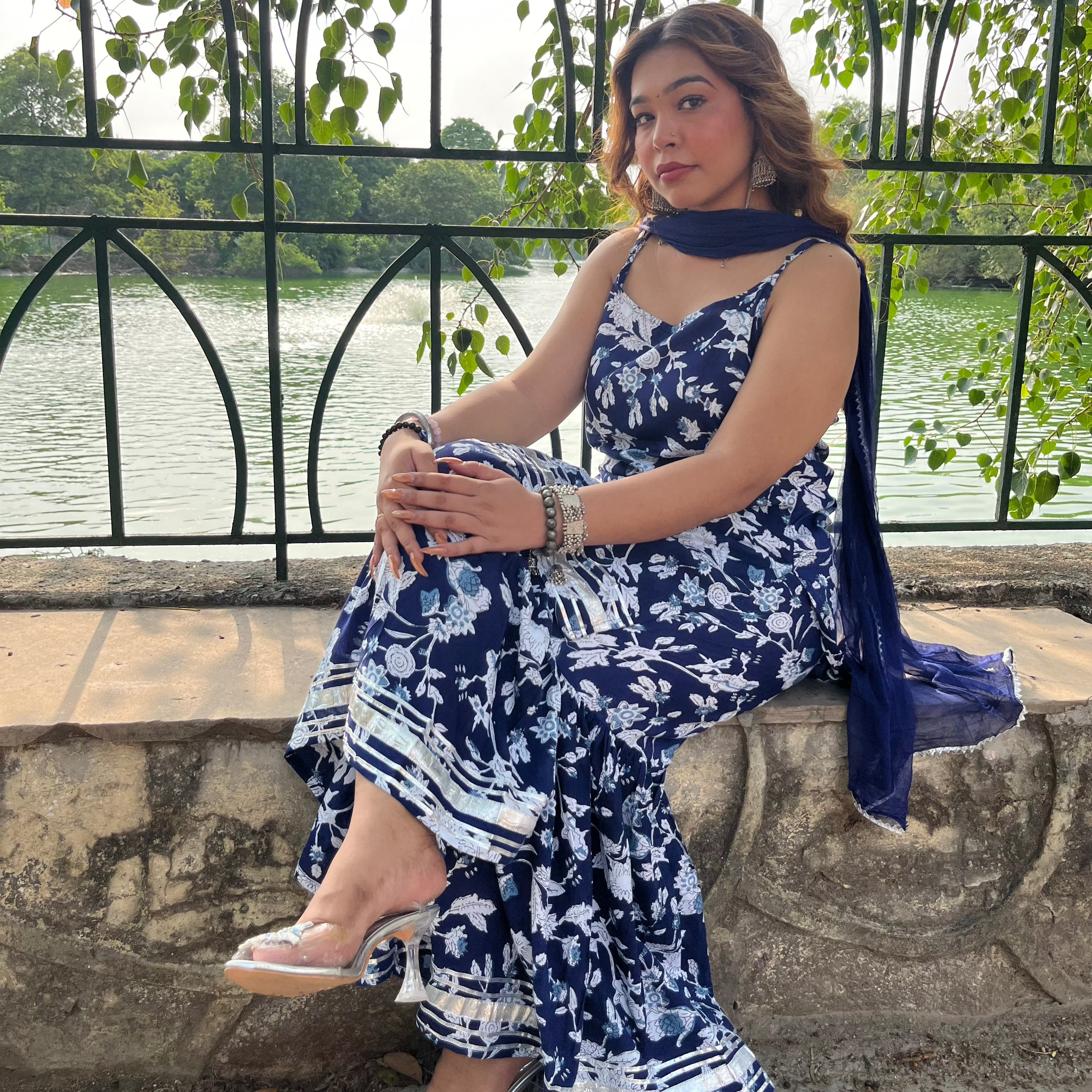 Sleeveless Trending Sharara Set